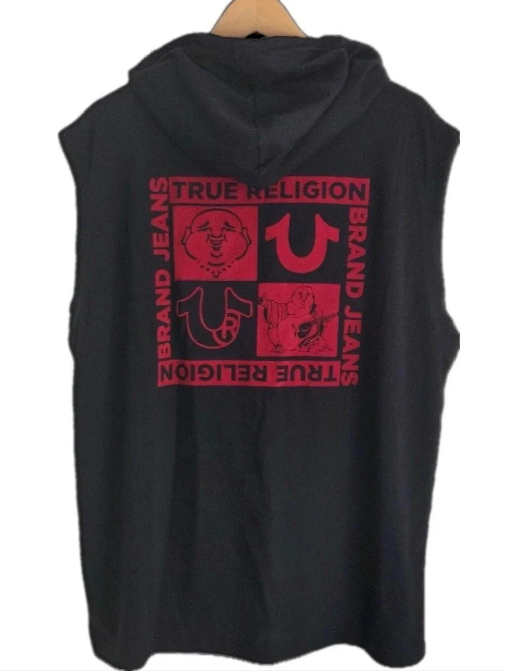 True Religion Black Sleeveless Tank Men's Size L